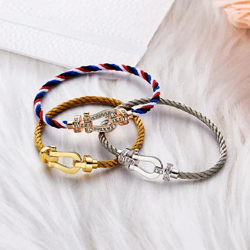Aura FORCE GROSSES HUFEISEN OHNE DIAMANT ARMBAND GOLD