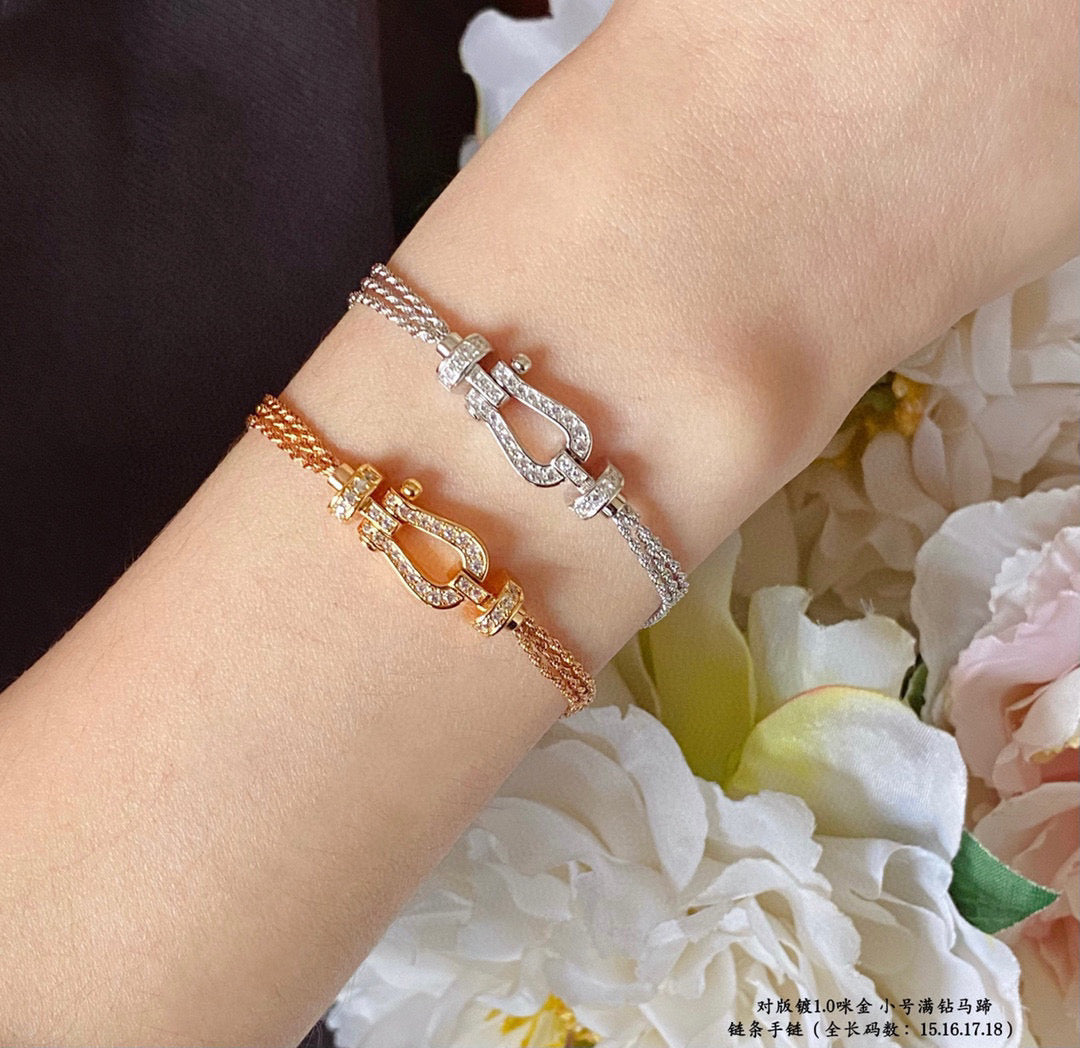 Aura FORCE KLEINE HUFEISEN-DIAMANT-KETTENARMBAND