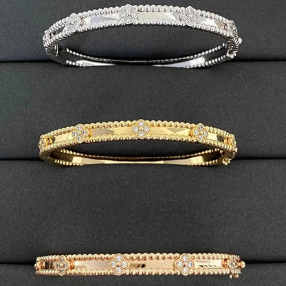 Aura CLOVER ARMBAND 4MM DIAMANTEN