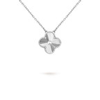 Aura CLOVER 15MM LASER HALSKETTE SILBER