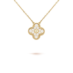 Aura CLOVER 15MM DIAMANT EINZELBLUMEN-HALSKETTE