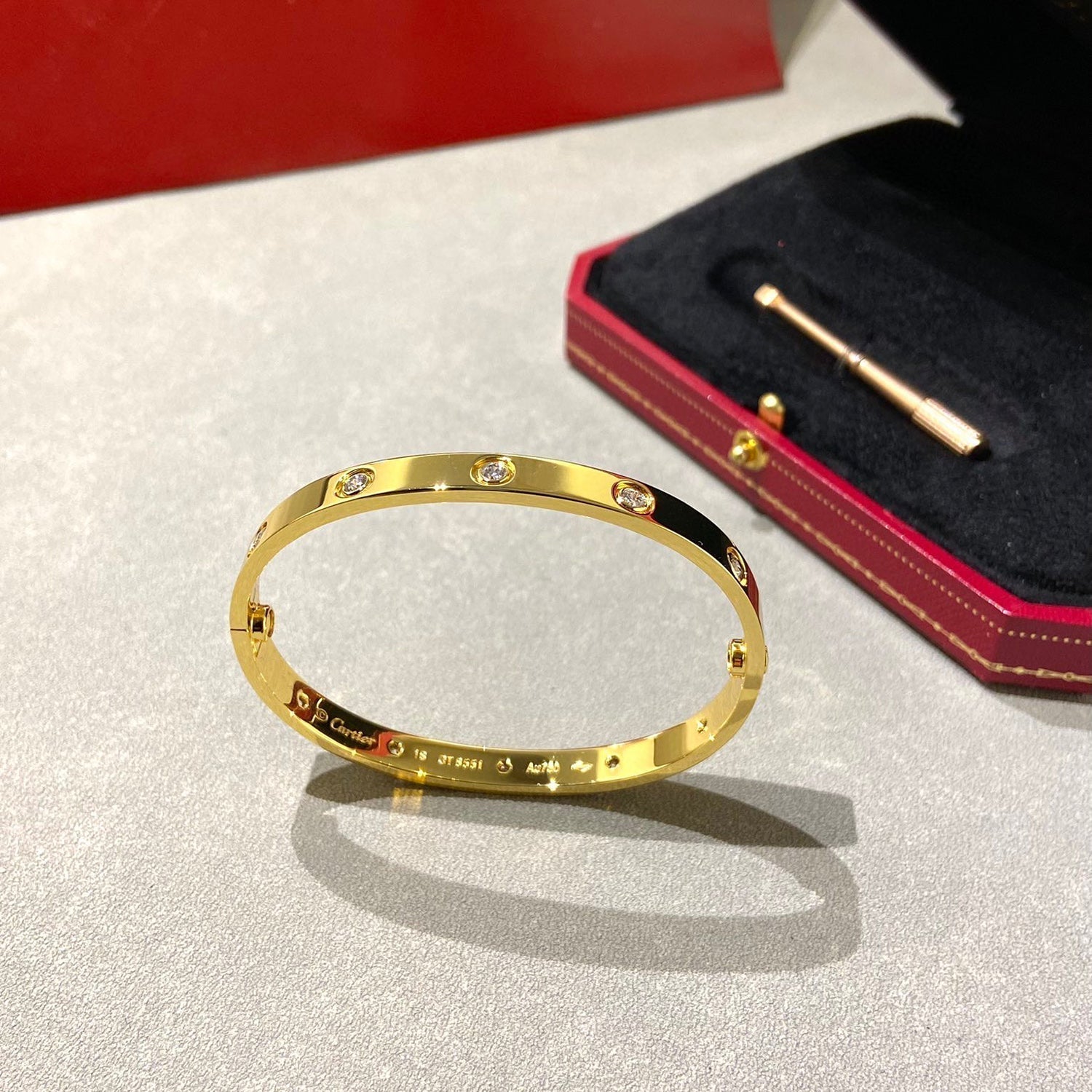 Aura LOVE BRACELET 6.1MM 10 DIAMONDS
