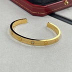 Aura LOVE ARMREIF 6.1MM 1 DIAMANT OFFENE SPANGE