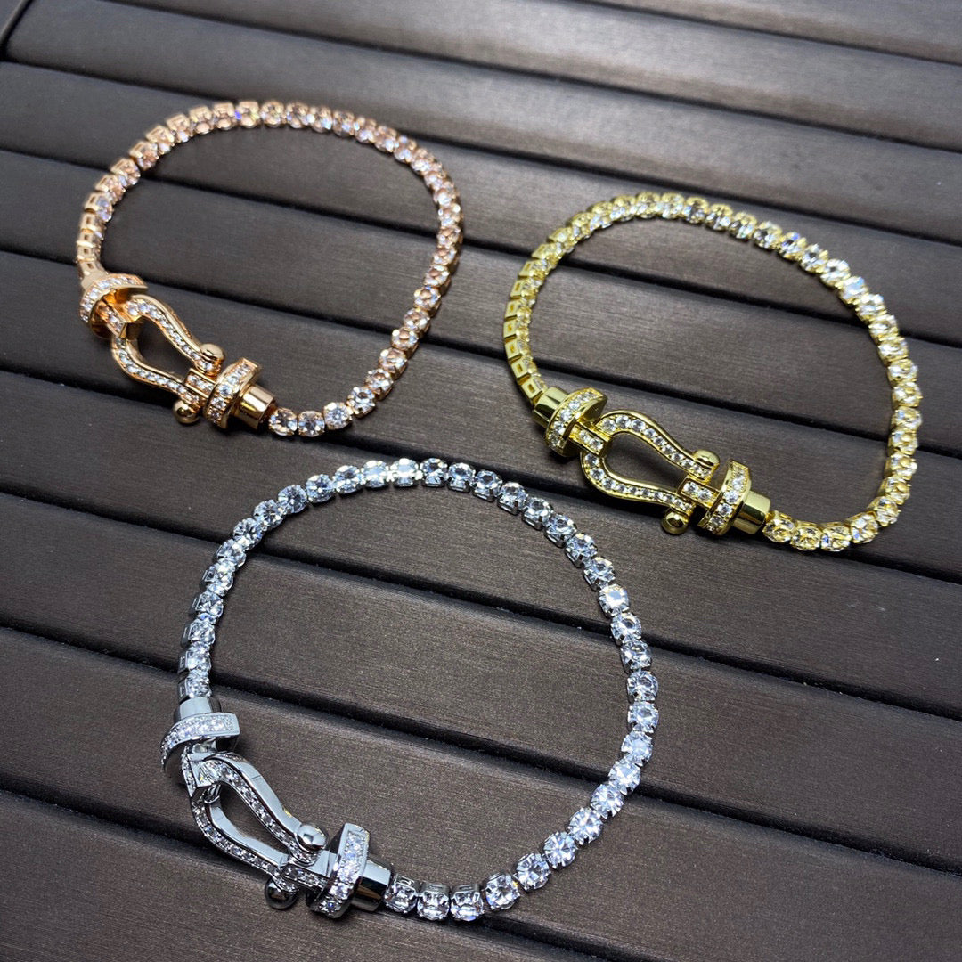 Aura FORCE  HORSESHOE  DIAMOND TENNIS BRACELET