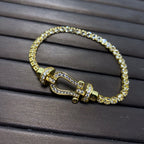 Aura FORCE  HORSESHOE  DIAMOND TENNIS BRACELET