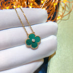 Aura CLOVER 15MM DIAMANT TÜRKISE HALSKETTE