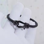 Aura FORCE LARGE SERIES HORSESHOE BLACK SAMURAI BRACELET
