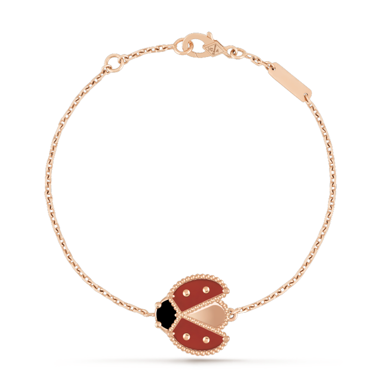 Aura LUCKY SPRING 1 MOTIV ARMBAND AUS ROSÉGOLD