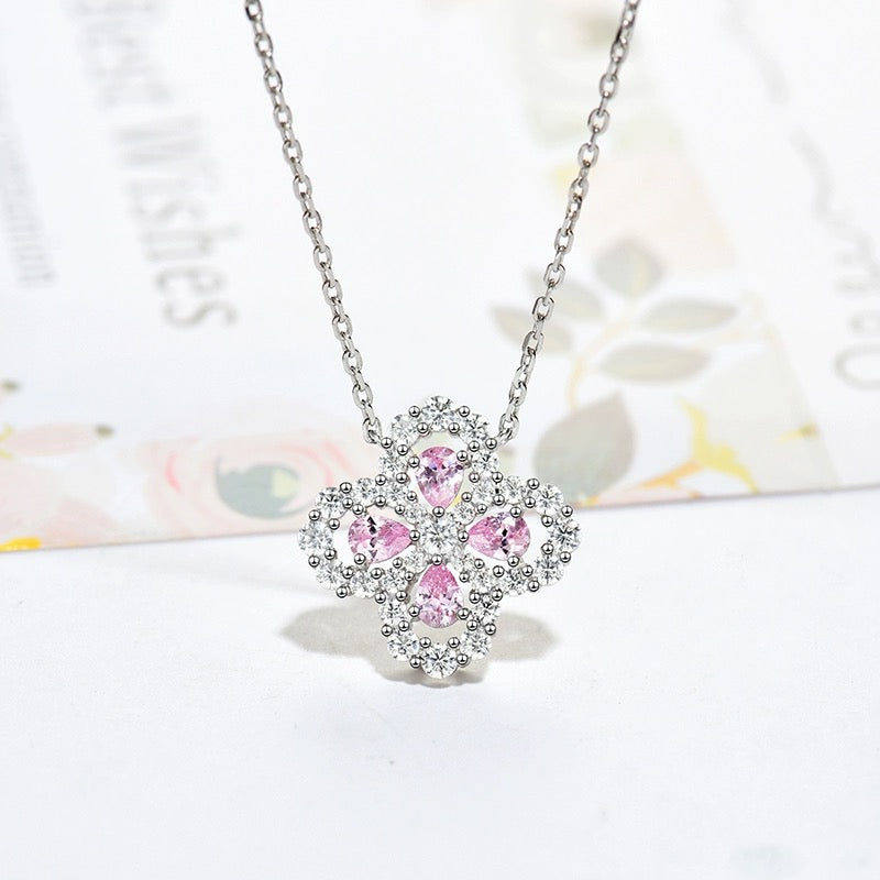 Aura LOOP NECKLACE FULL MOTIF DIAMOND 16MM MULTIPLE COLORS