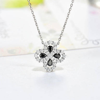 [⭐Aura ]LOOP NECKLACE FULL MOTIF DIAMOND 16MM MULTIPLE COLORS