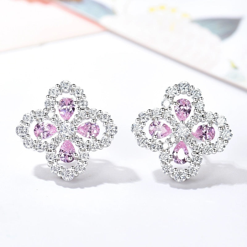 [⭐Aura ]LOOP EARRINGS FULL MOTIF DIAMOND 16MM