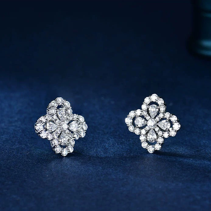 Aura LOOP EARRINGS FULL MOTIF DIAMOND 16MM