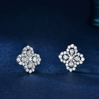 [⭐Aura ]LOOP EARRINGS FULL MOTIF DIAMOND 16MM