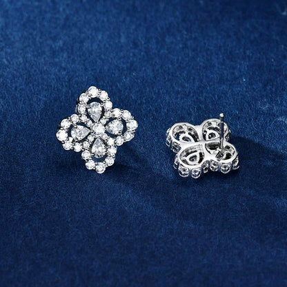 [⭐Aura ]LOOP EARRINGS FULL MOTIF DIAMOND 16MM