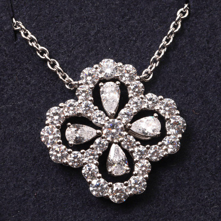 Aura LOOP NECKLACE FULL MOTIF DIAMOND 16MM MULTIPLE COLORS