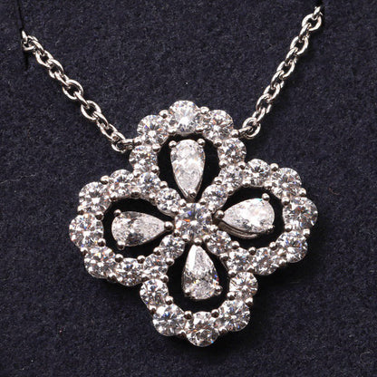 [⭐Aura ]LOOP NECKLACE FULL MOTIF DIAMOND 16MM MULTIPLE COLORS