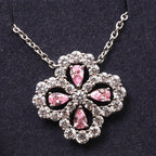 Aura LOOP NECKLACE FULL MOTIF DIAMOND 16MM MULTIPLE COLORS