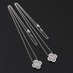 Aura LOOP NECKLACE FULL MOTIF DIAMOND 16MM MULTIPLE COLORS