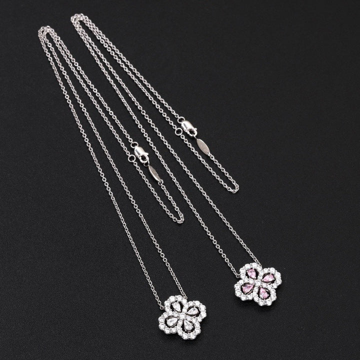Aura LOOP NECKLACE FULL MOTIF DIAMOND 16MM MULTIPLE COLORS