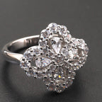 Aura LOOP RING VOLLSTÄNDIGES MOTIV DIAMANT 16MM SILBER