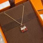Aura CONSTANCE ROT PENDANT ROSÉGOLD KETTE