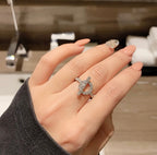 Aura ECHAPPEE RING SILVER DIAMOND