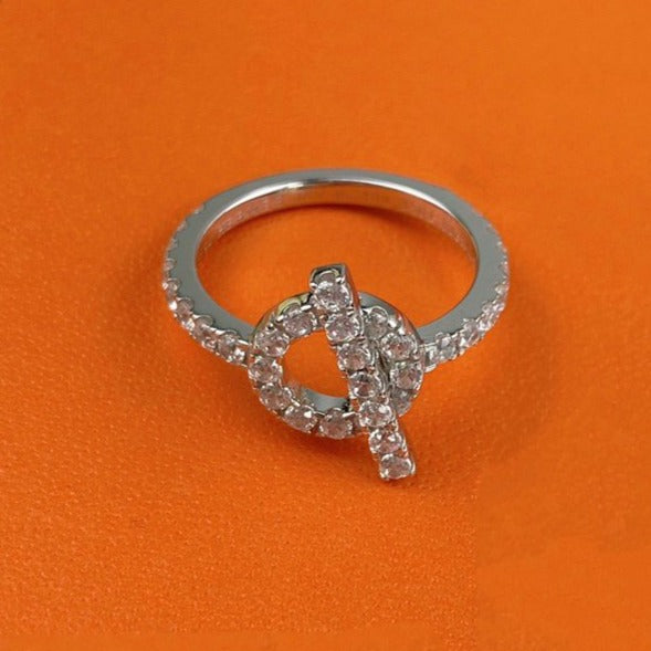 [⭐Aura ]ECHAPPEE RING SILVER DIAMOND