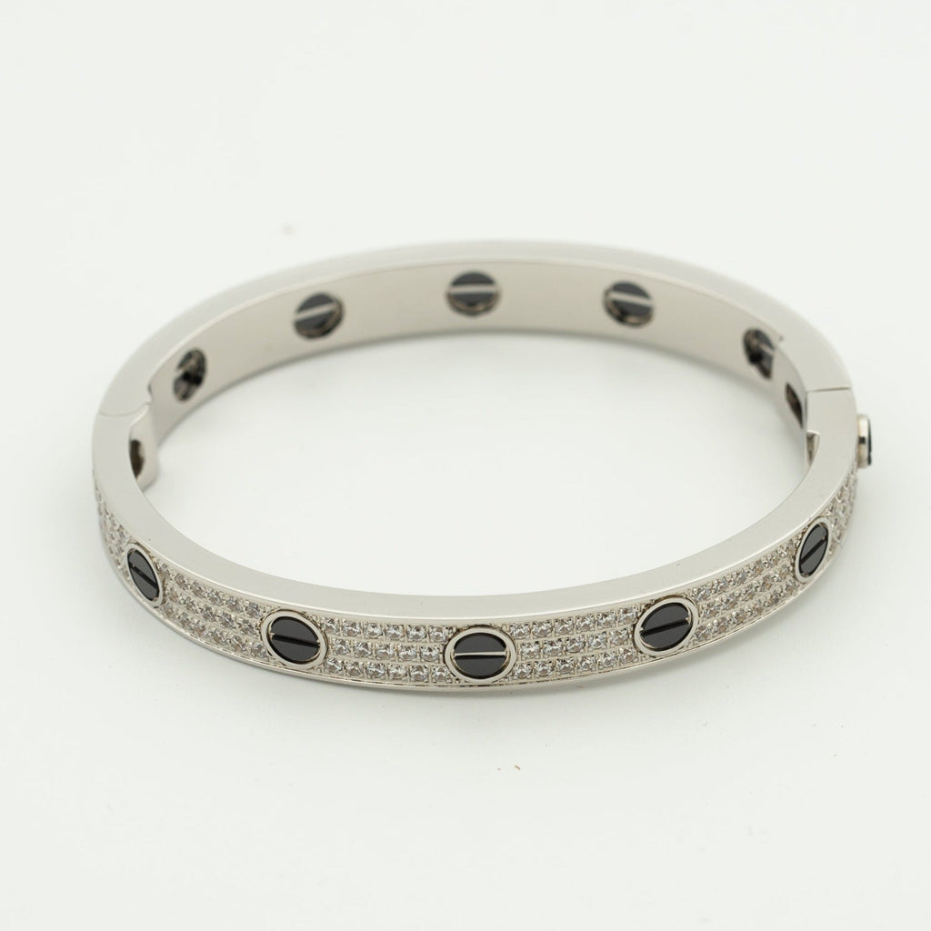 Aura LOVE BRACELET 6.1MM DIAMOND-PAVED CERAMIC