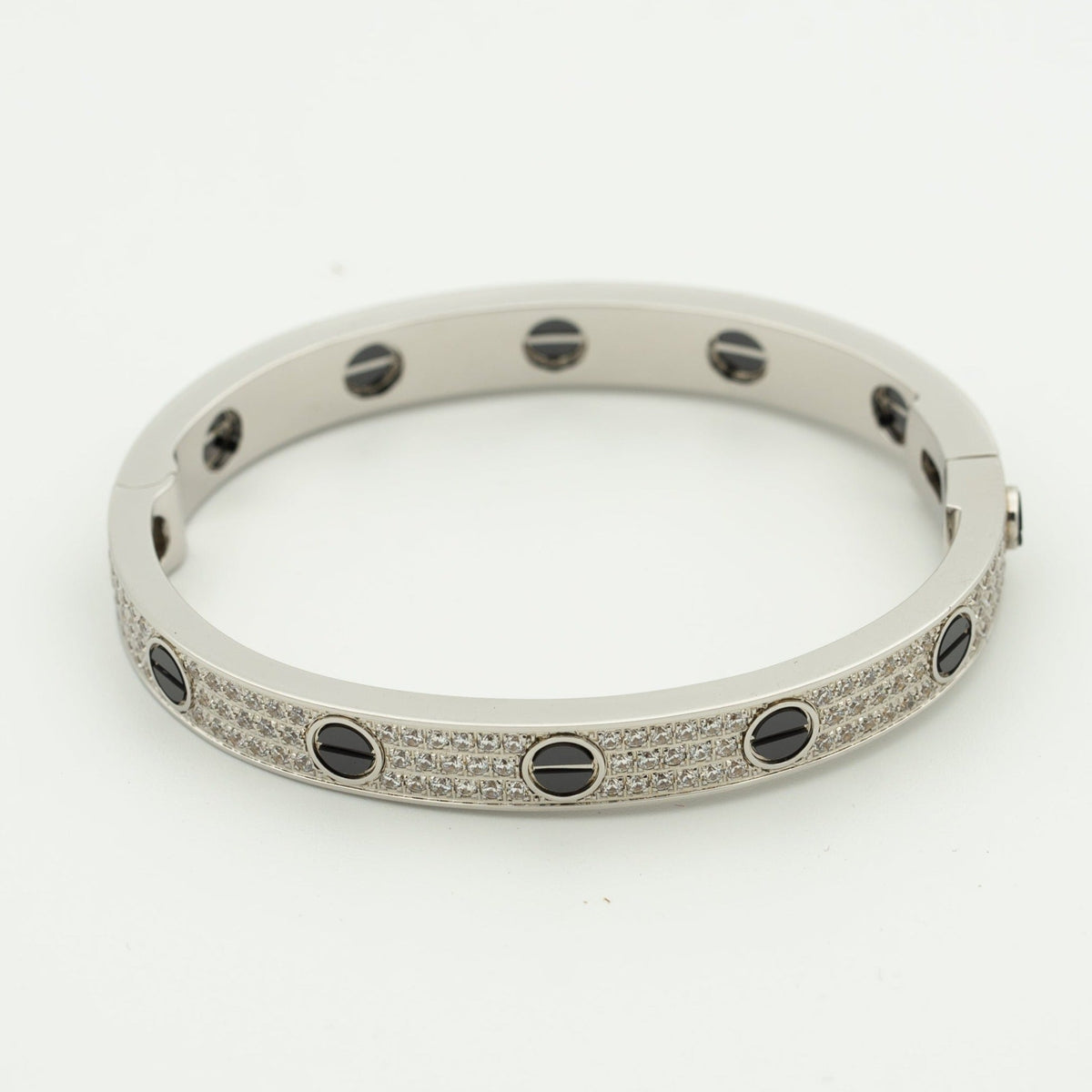 [⭐Aura ]LOVE BRACELET 6.1MM DIAMOND-PAVED CERAMIC