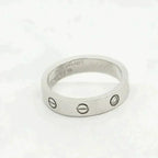 Aura LOVE RING 4MM 1 DIAMOND SILVER