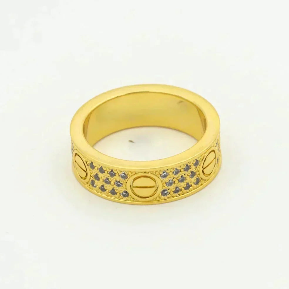 Aura LOVE RING 5.5MM DIAMONDS PAVED
