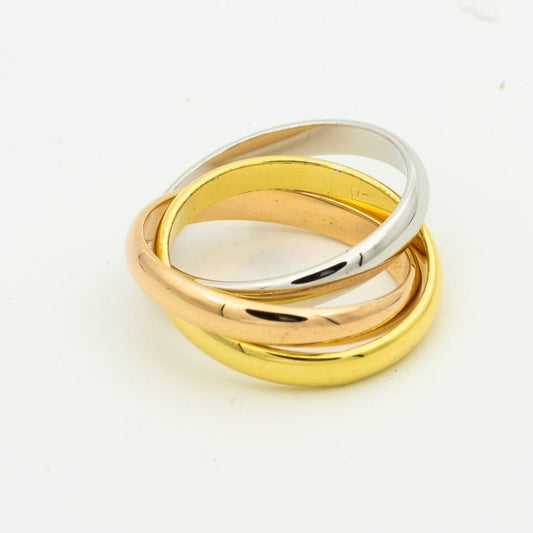 [⭐Aura ] TRINITY RING GOLD PINK GOLD SILVER
