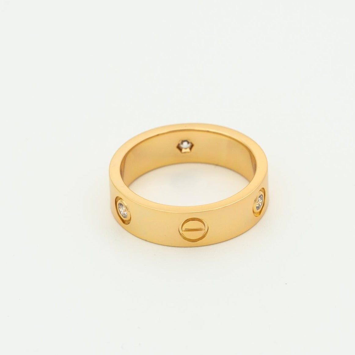 Aura LOVE RING 5,5MM 3 DIAMANTEN ROSÉGOLD