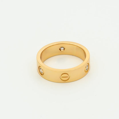 Aura LOVE RING 5,5MM 3 DIAMANTEN ROSÉGOLD