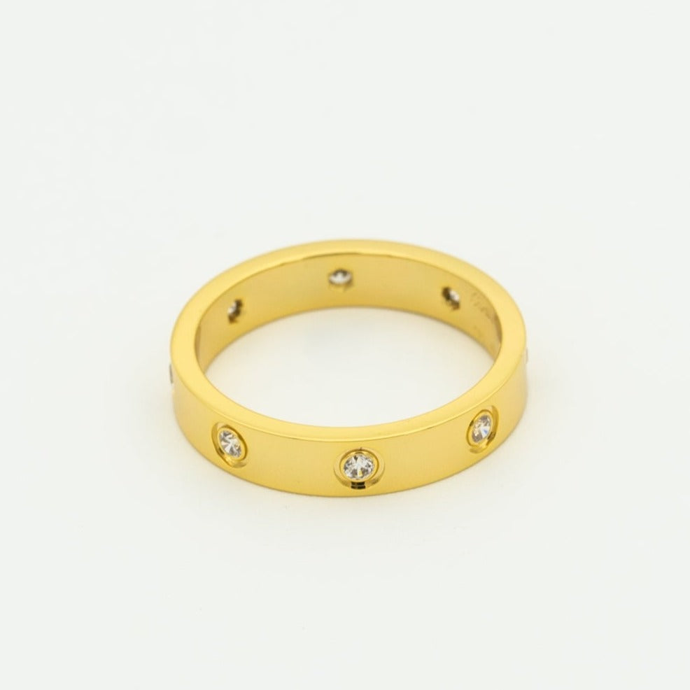 Aura LOVE RING 3.6MM 8 DIAMONDS