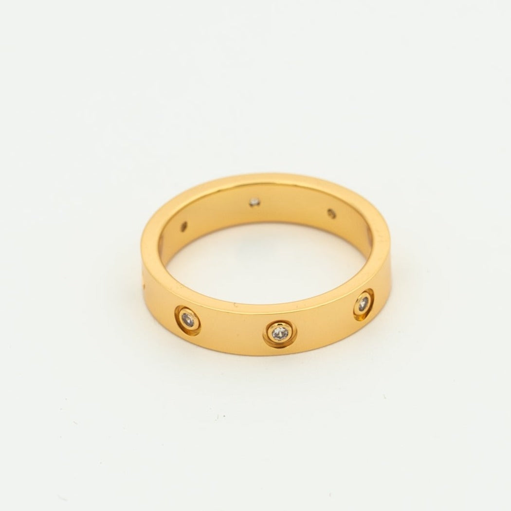 Aura LOVE RING 3.6MM 8 DIAMONDS