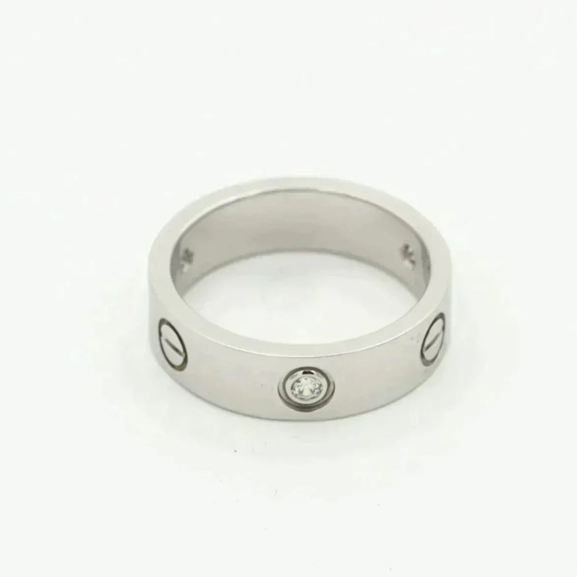 Aura LOVE RING 5.5MM 3 DIAMANTEN SILBER
