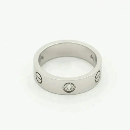 Aura LOVE RING 5.5MM 3 DIAMANTEN SILBER