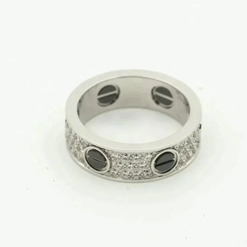 Aura LOVE RING 5,5MM DIAMANTEN PAVÉ KERAMIK