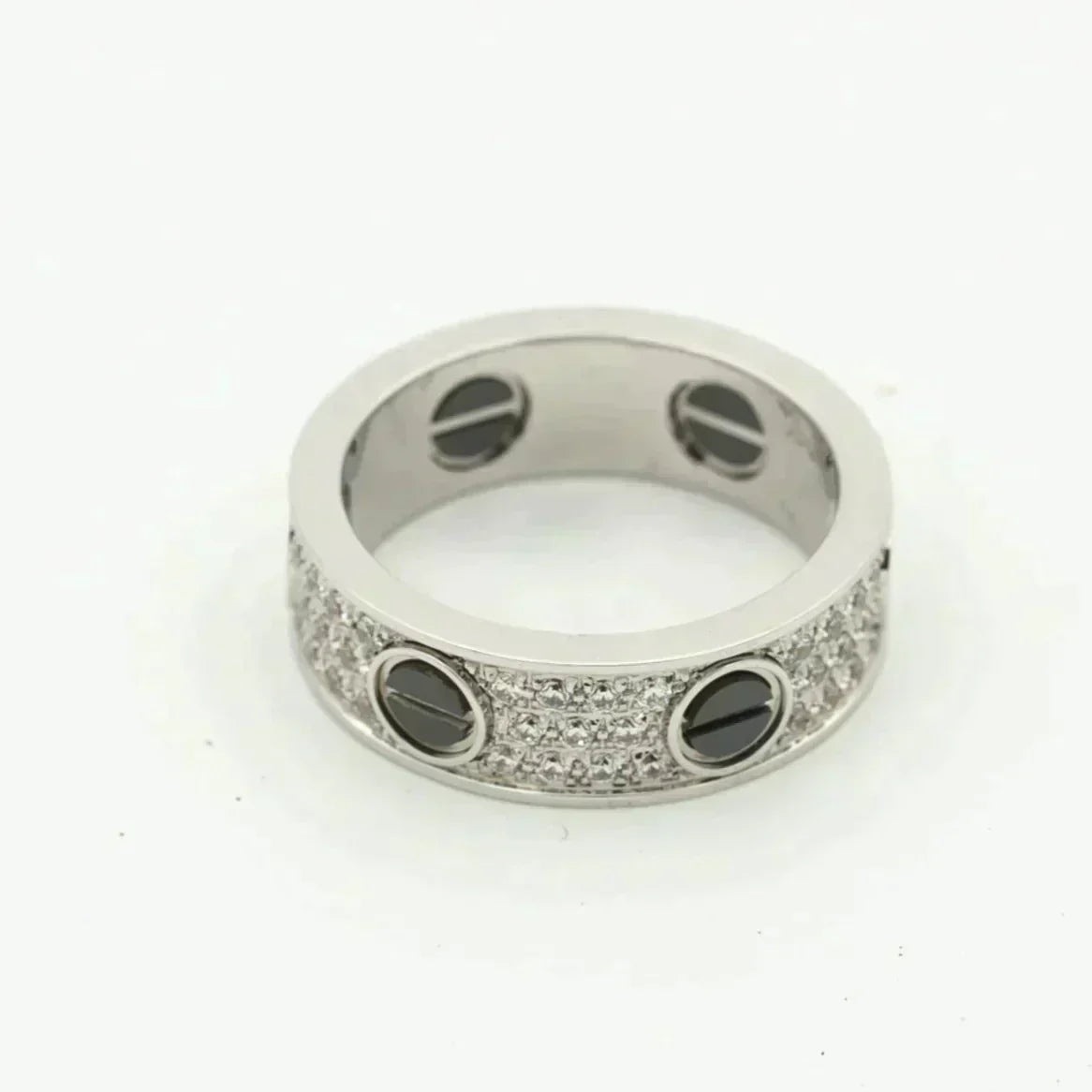 Aura LOVE RING 5,5MM DIAMANTEN PAVÉ KERAMIK