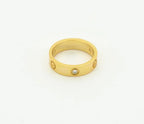Aura LOVE RING 4MM 1 DIAMANT GOLD