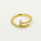 Aura JUSTE RING 1.8MM GOLD DIAMONDS