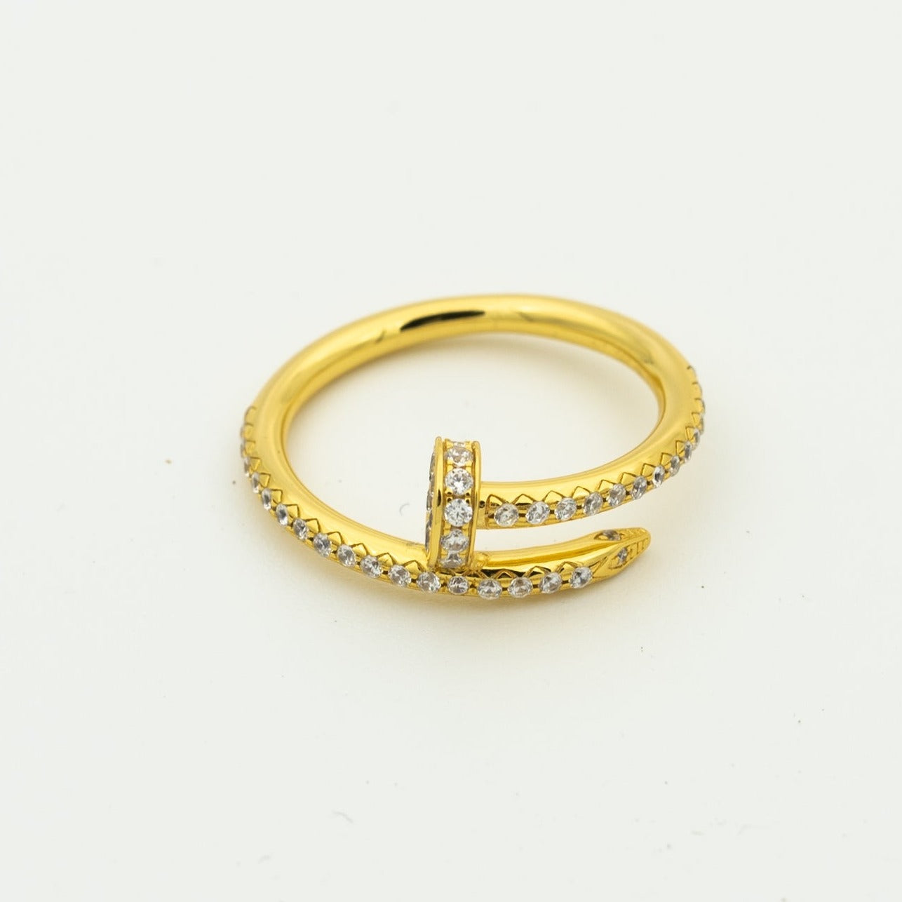 Aura JUSTE RING 1.8MM GOLD DIAMONDS