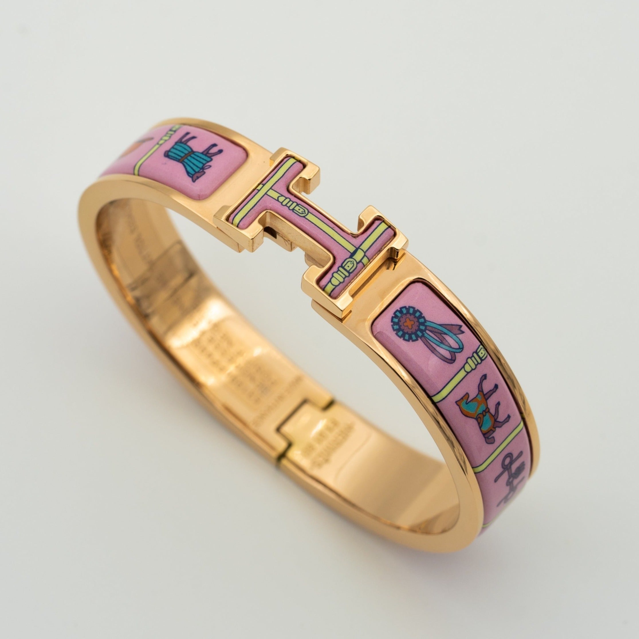 Aura H PINK GOLD BRACELET PINK CERAMIC