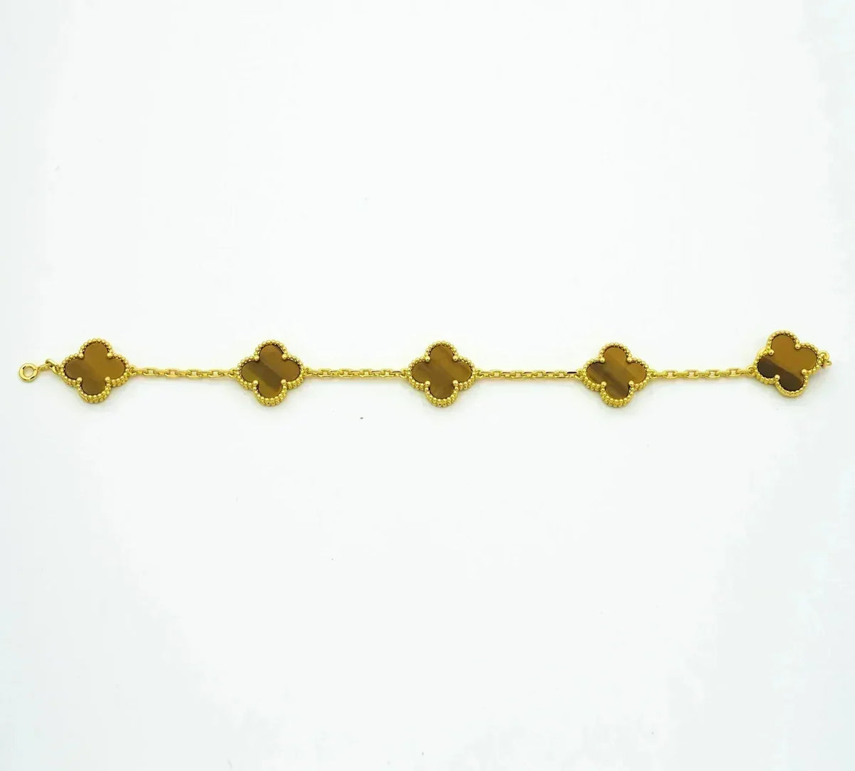 [Aura ]Neue CLOVER 5 MOTIVE TIGER EYE ARMBAND KOLLEKTION