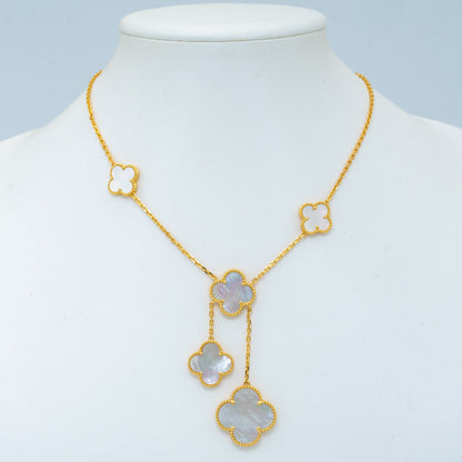 [⭐Aura ]CLOVER MOTHER OF PEARL NECKLACE 6 MOTIF