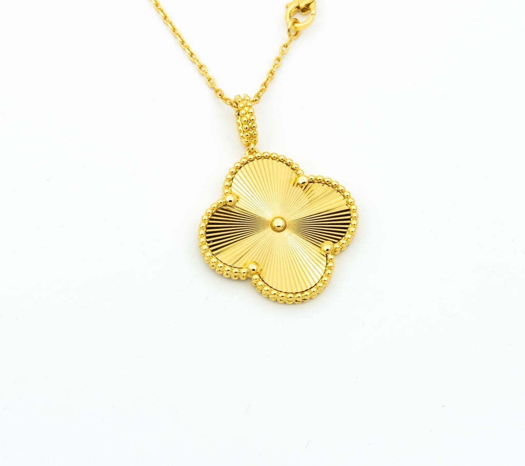 Aura CLOVER 25MM ANHÄNGER-HALSKETTE GOLD