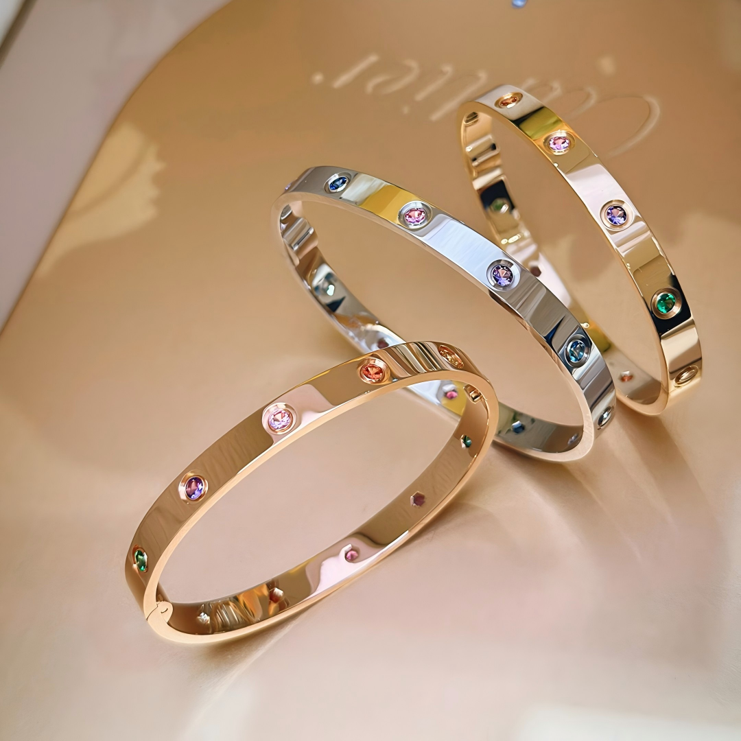 [Aura ] 2026 RAINBOW LOVE BRACELET 6.1MM  10 DIAMONDS