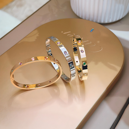 [Aura ] 2026 REGENBOGEN LIEBE ARMBAND 6.1MM  10 DIAMANTEN
