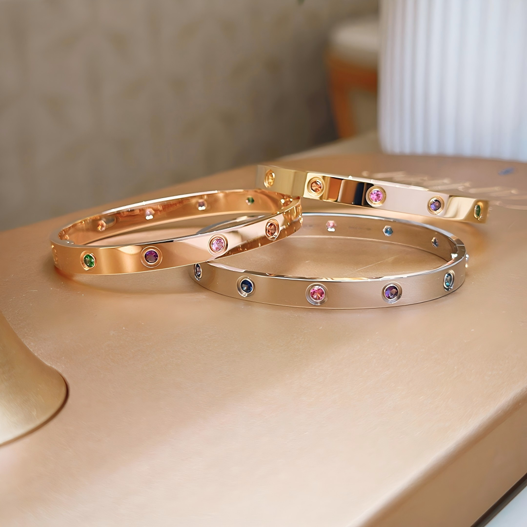 [Aura ] 2026 RAINBOW LOVE BRACELET 6.1MM  10 DIAMONDS